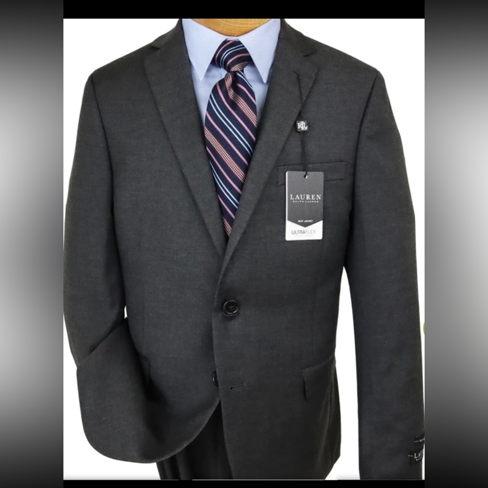 LIKE NEW Lauren Ralph Lauren Boy's Suit - Dark Gray (size 14R - 27" W)